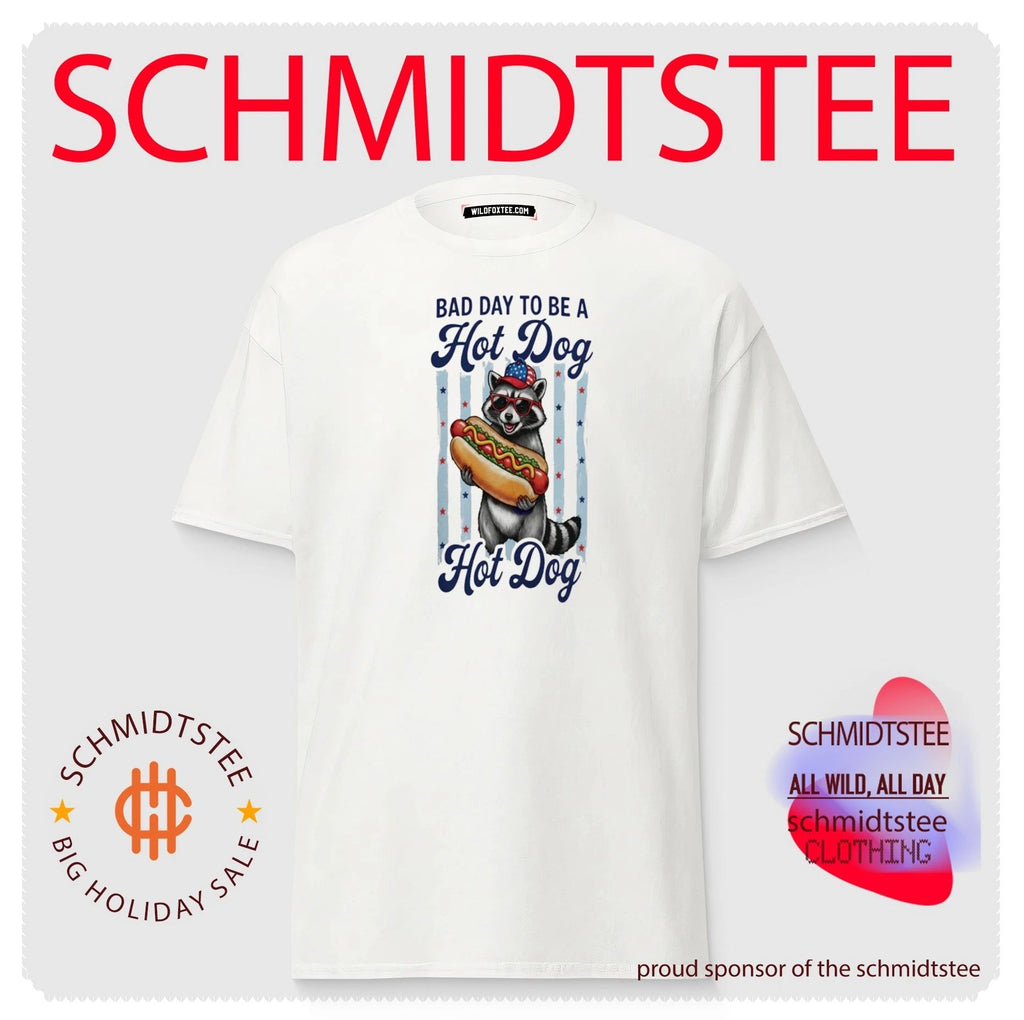 Bad Day to Be a Hot Dog Raccoon funny animal shirt