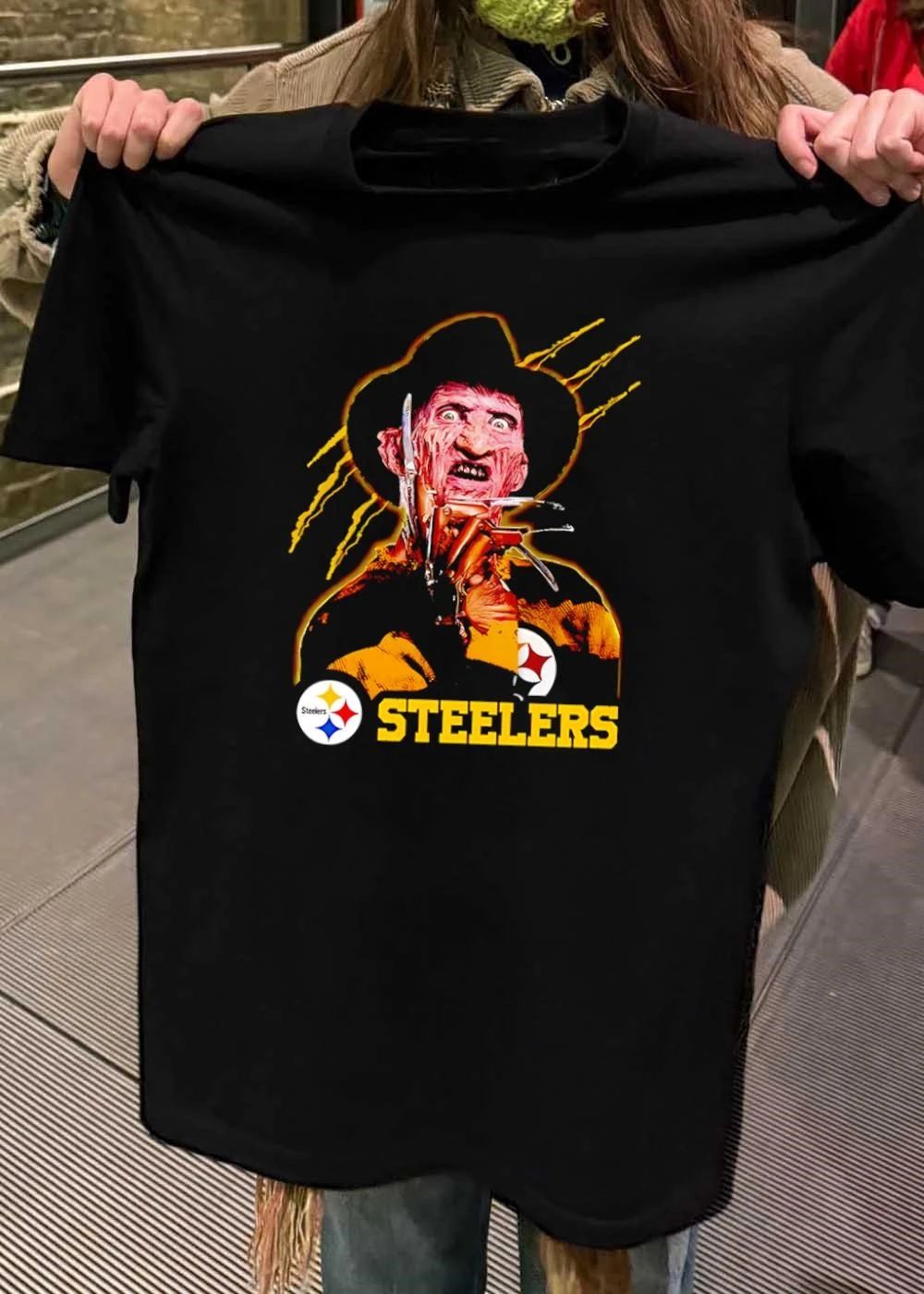 Steelers Fan Apparel Freddy Krueger Claw Slash Steelers shirt