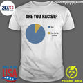 Are You Racist Yes Yes Put In Yellow Pie Chart Graphic Shirt