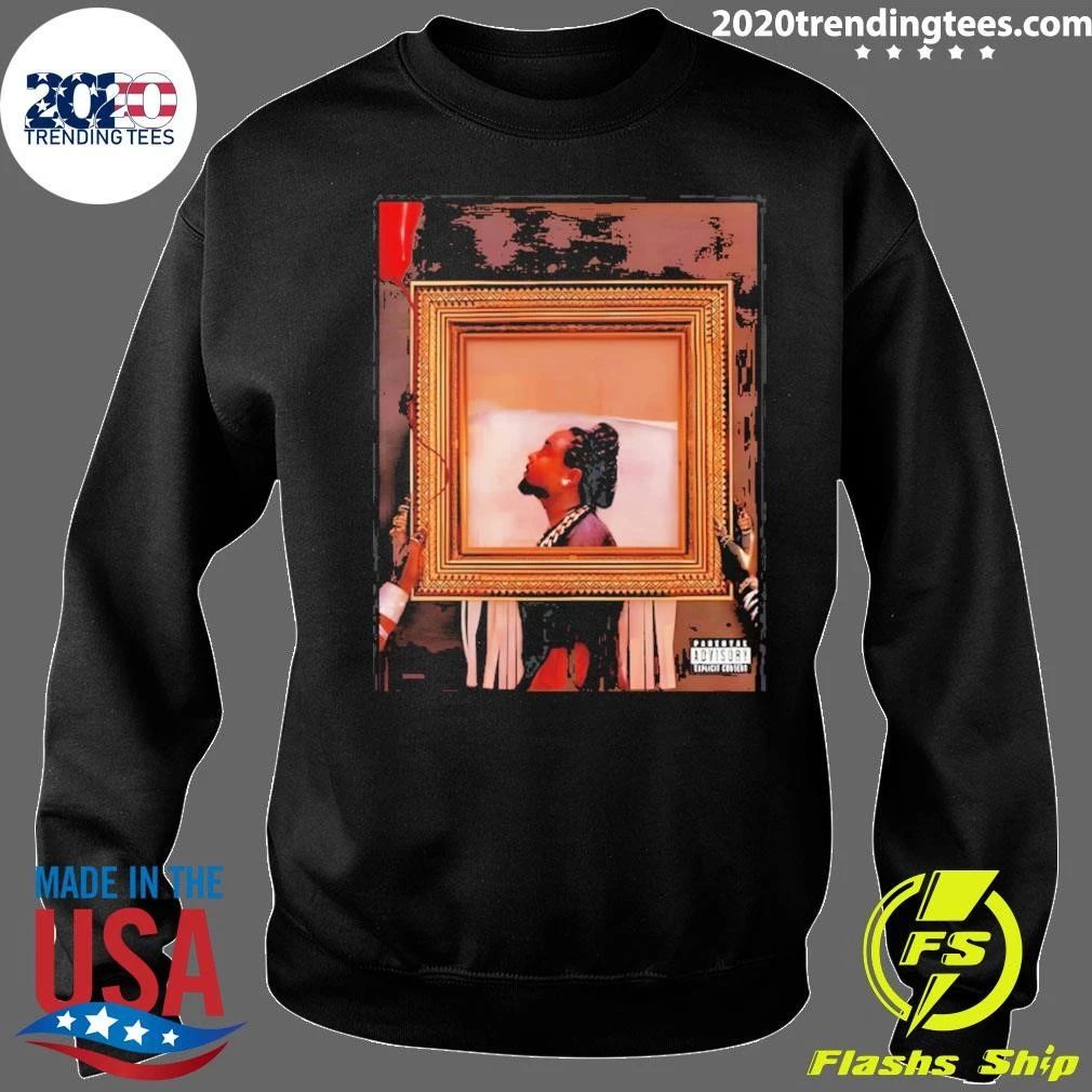 Wale Album Art Holding Picture Frame Parental Advisory Explicit Content Shirt