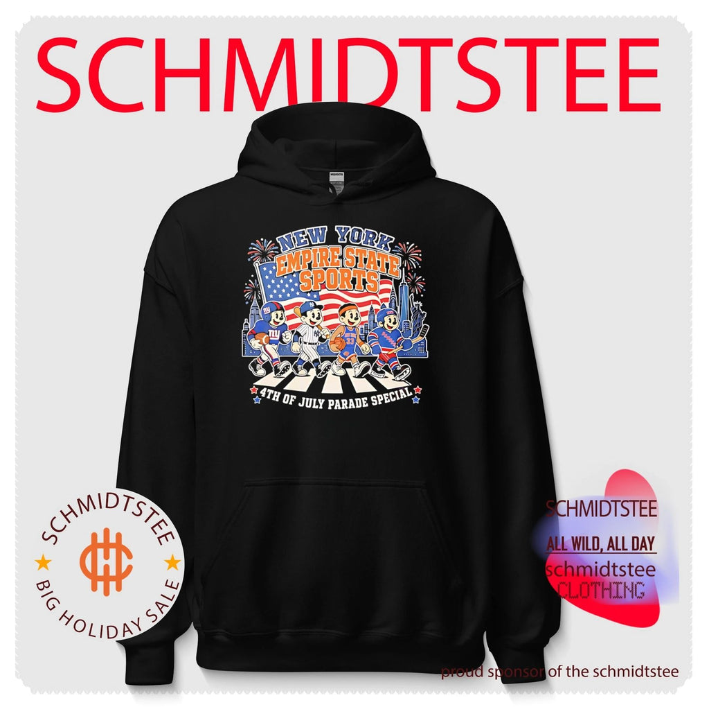 New York Empire State Sports 4th of July Parade Special the Giants Yankees Knicks and Rangers Abbey Road shirt
