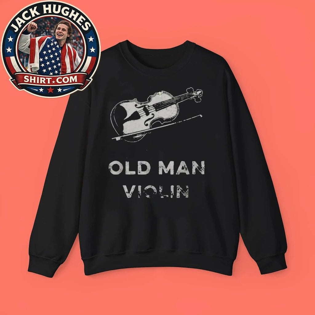 Never Underestimate An Old Man With A Violin Classical Musician Father Day Gift Shirt