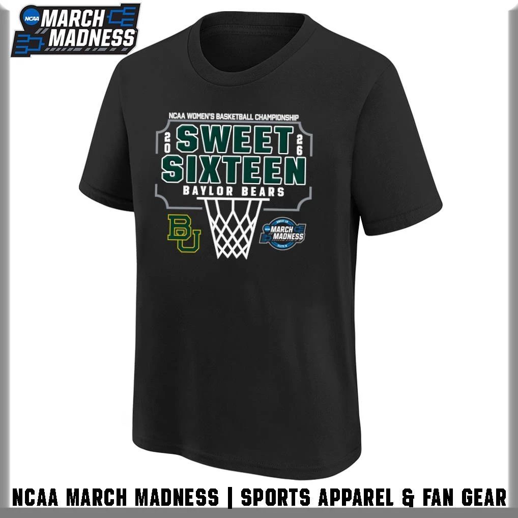 Baylor Bears 2026 NCAA Women’s Basketball Tournament March Madness Sweet Sixteen T-Shirt