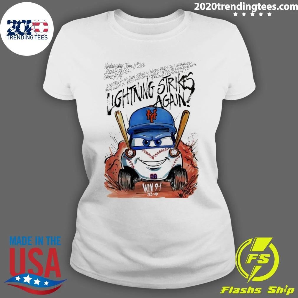 Mets Nolan Mclean Lightning Strikes Again Shirt