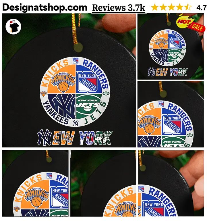Knicks Rangers Yankees Jets New York team logo sports shirt