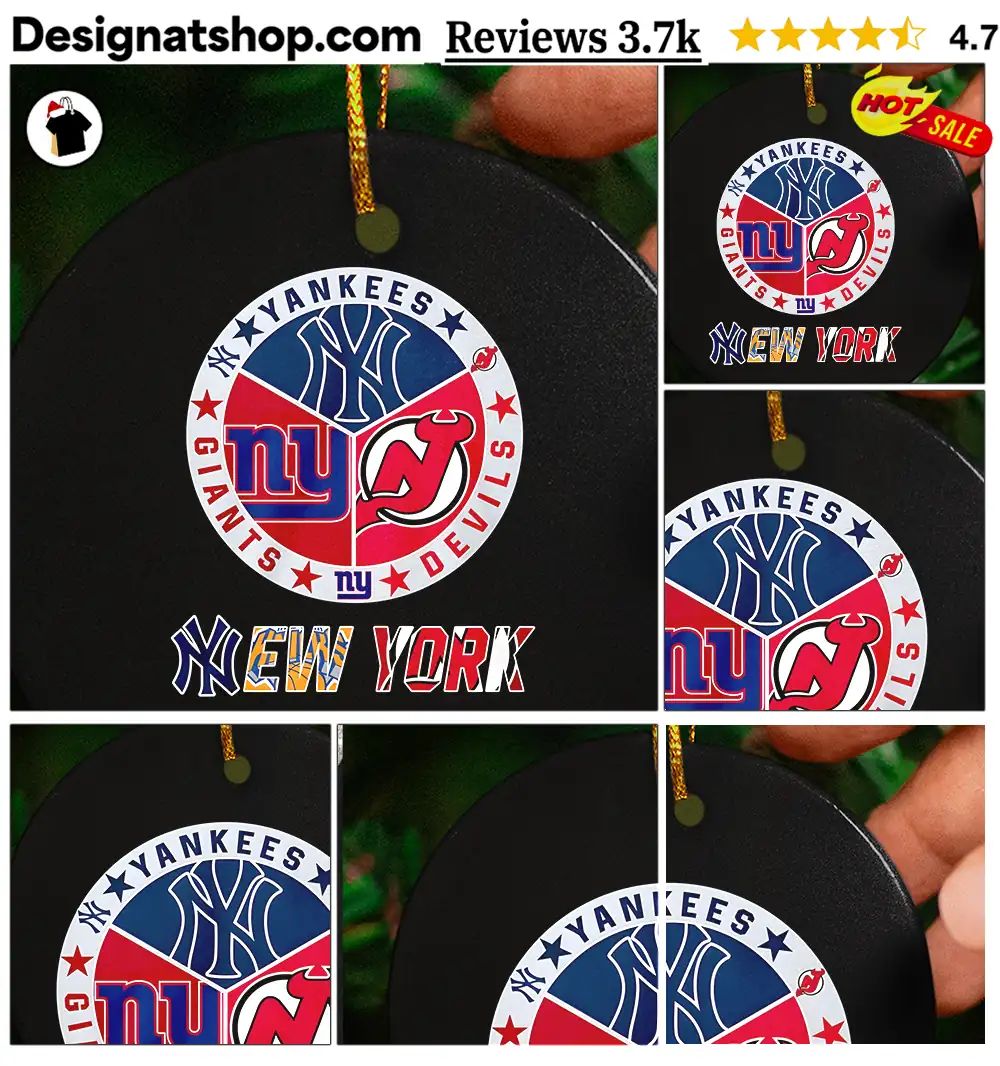 Yankees Giants Devils New York sports team logos shirt
