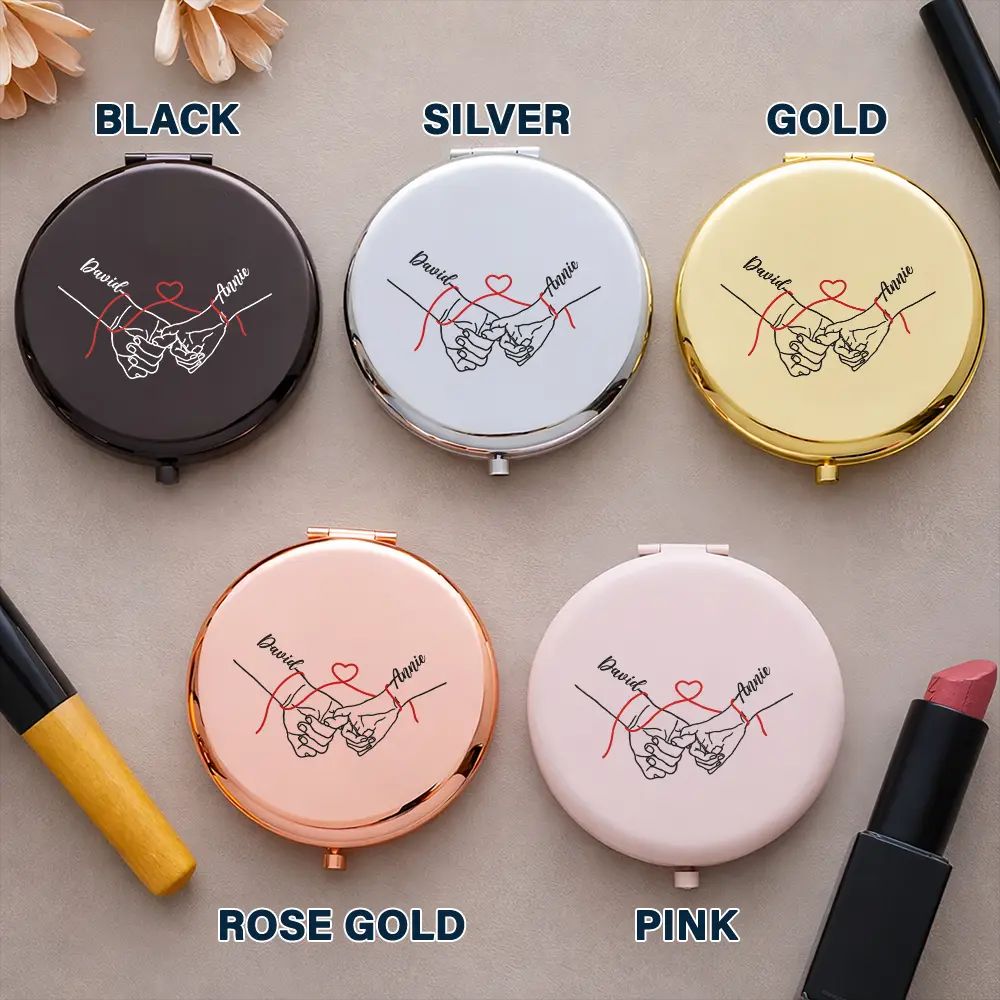 To My Wife Hope You See What I See - Personalized Compact Mirror