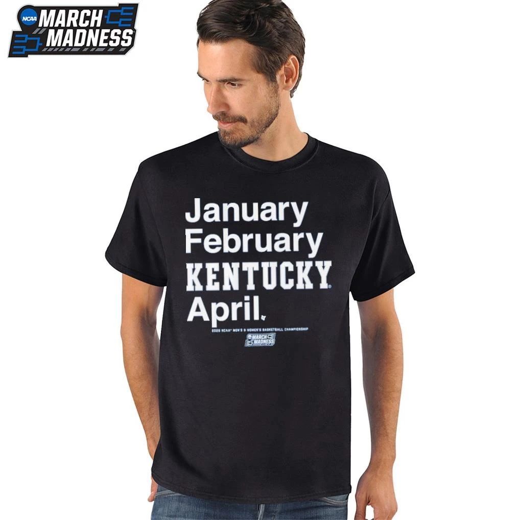 Kentucky Wildcats MBB and WBB 2026 March Madness Month January February April T-Shirt