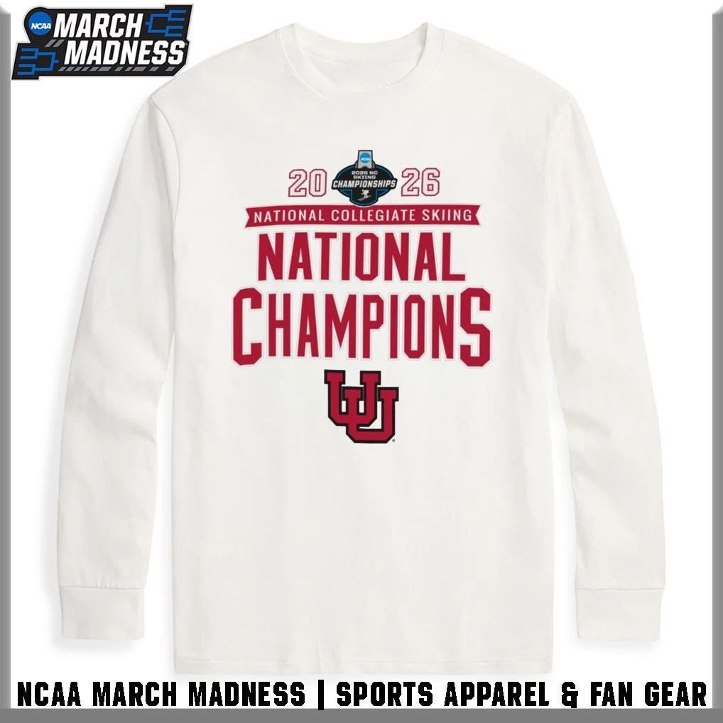 Utah Utes 2026 NCAA Skiing National Champions T-Shirt