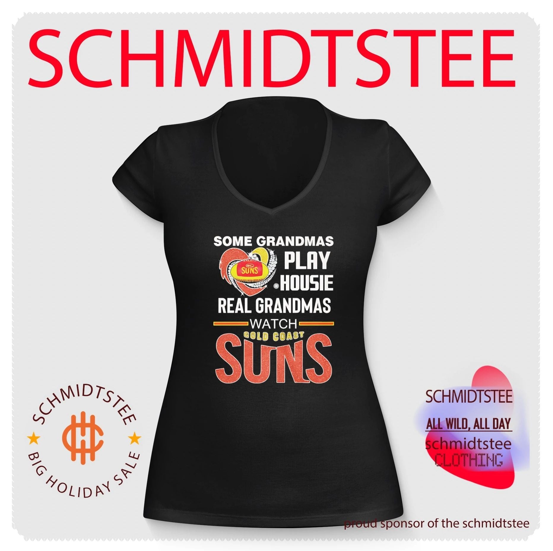 Some grandmas play housie real grandmas watch Gold Coast Suns shirt
