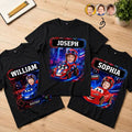 Custom Photo Kid Car Racing - Personalized T Shirt
