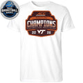 Virginia Tech Hokies Blue 84 Unisex 2026 ACC Men’s Wrestling Tournament Champions T-Shirt