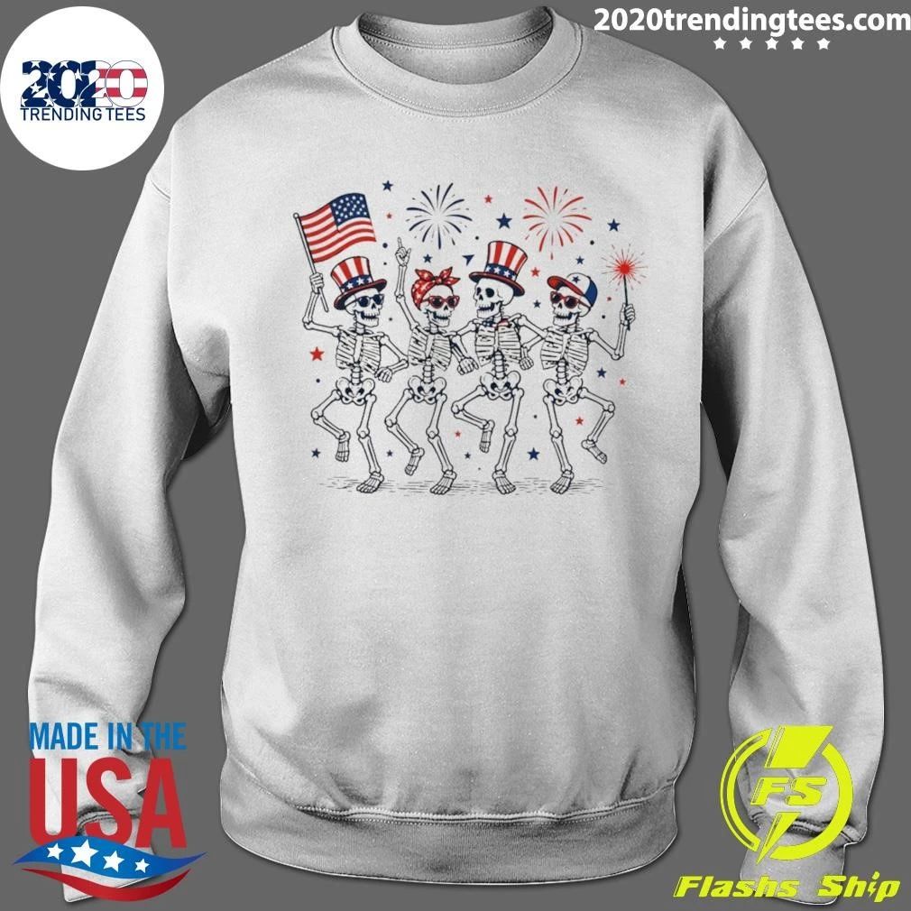 Fuck Trump Skeleton Liberal America Fourth Of July Anti Fascism Resistance Shirt