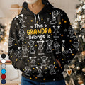 This Grandpa Grandma Belongs To Kids Pet - Personalized Pullover Hoodie