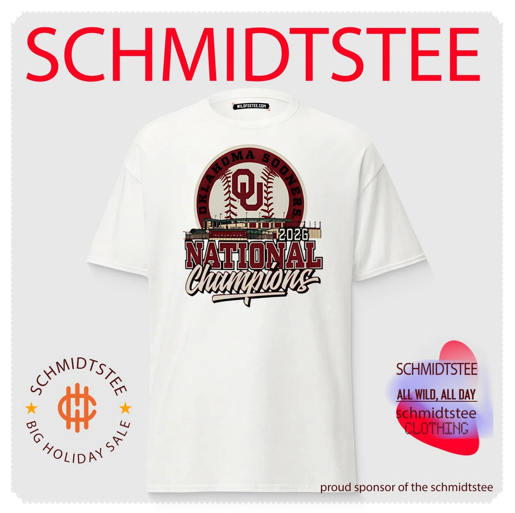 Oklahoma Sooners 2026 NCAA Baseball Men’s College World Series Champions Stadium Baseball shirt