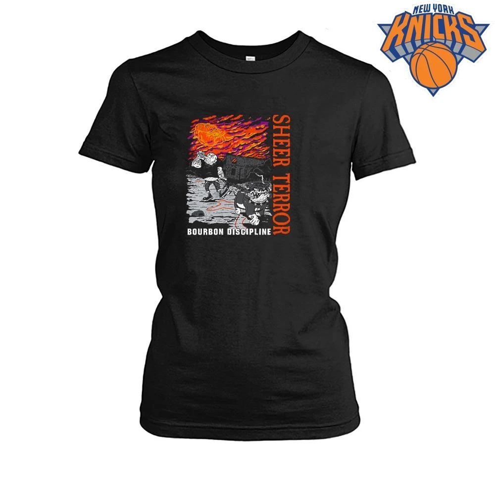 Sheer Terror Bourbon Discipline Angry Bulldog Walking With Chains Owner Shirt