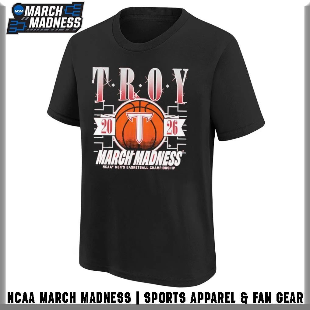 Troy Trojans Men’s Basketball 2026 NCAA Division I Championship March Madness Bound T-Shirt