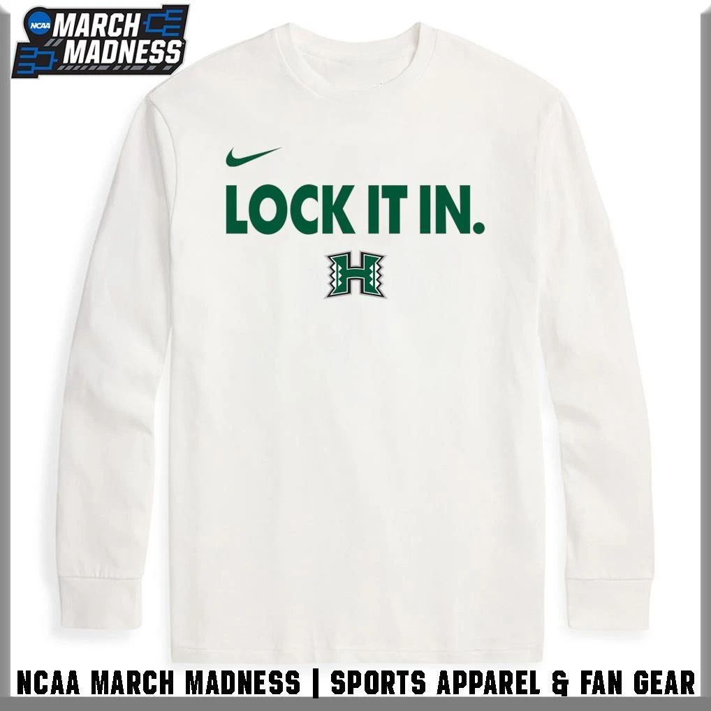 Hawaii Rainbow Warriors Men’s Baseball Lock It In 2026 T-Shirt