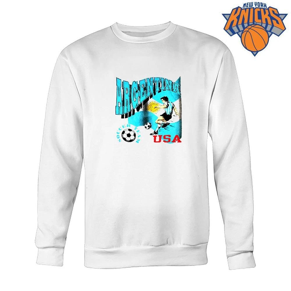 Diego Maradona Argentina Soccer Team USA 1994 World Cup Retro Shirt