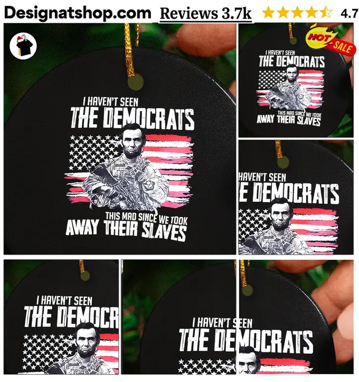 Abraham Lincoln Military Flag I Haven’t Seen The Democrats This Mad Since shirt