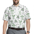 Golf Dad Best Dad By Par Kid Stick Figures - Personalized Polo Shirt