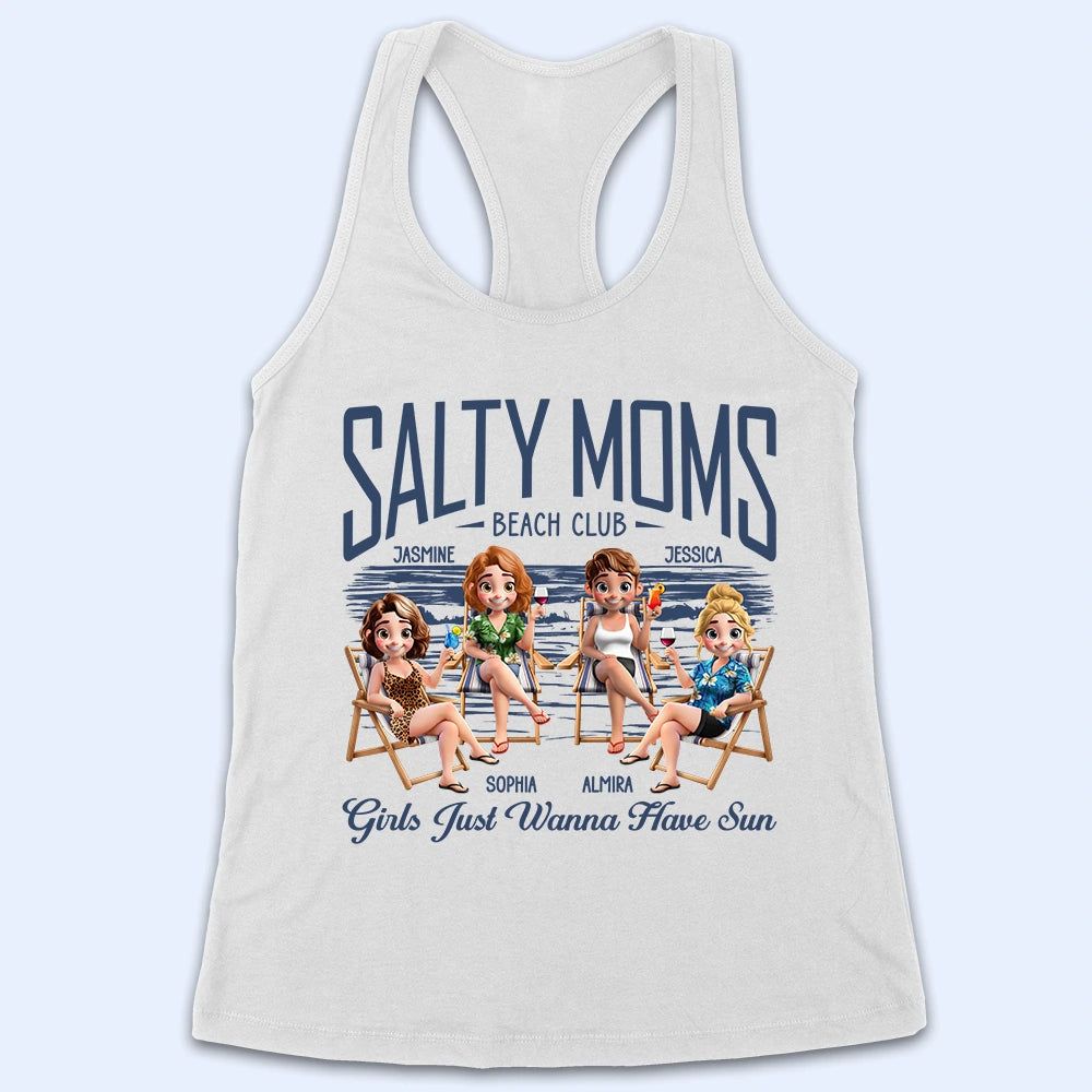 Salty Mom Beach Club - Personalized T Shirt