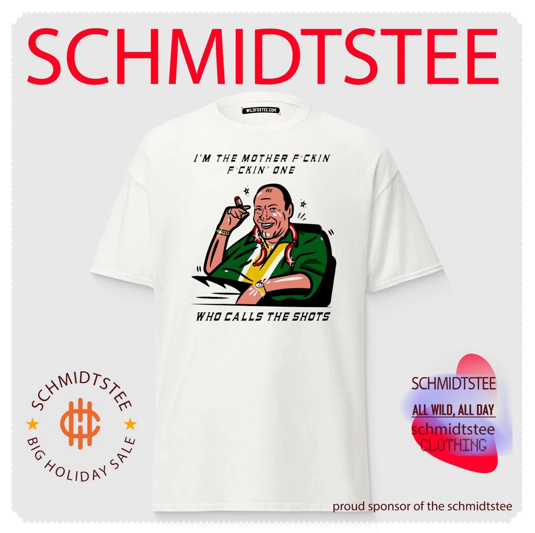 James Gandolfini as Tony Soprano I Am the Mother Fckin’ One Who Calls the Shots shirt