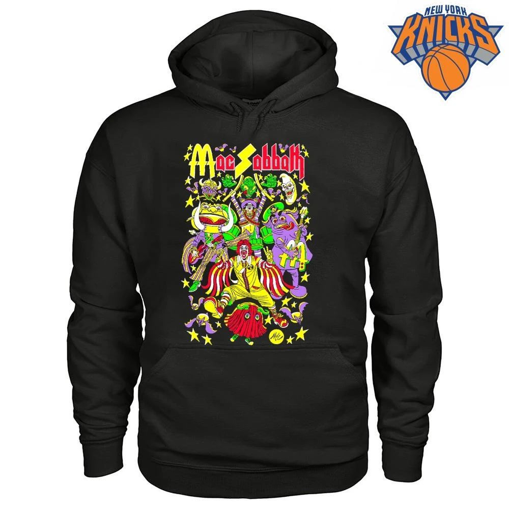 Mac Sabbath Ronald McDonald Parody Heavy Metal Band Shirt