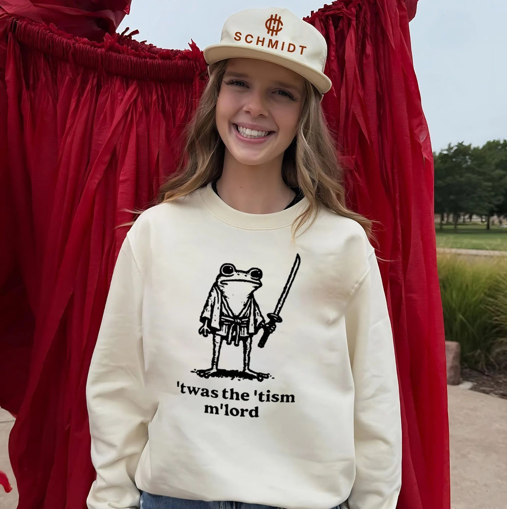Twas the ’tism m’lord cartoon frog shirt