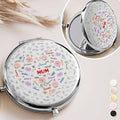 Grandma Mom Birth Flower Blooming In Love - Personalized Compact Mirror