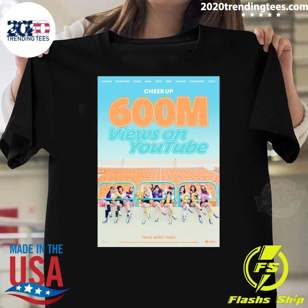 TWICE’s Cheer Up Becomes Fifth 600 Million-View Music Shirt