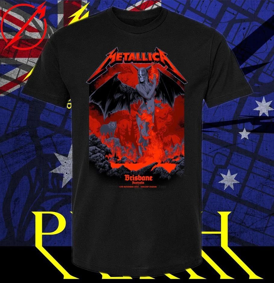 Metallica M72 Brisbane at Suncorp Stadium in Brisbane, Australia on November 12, 2025 By Ken Taylor Pop-Up Shop Limited T-Shirt