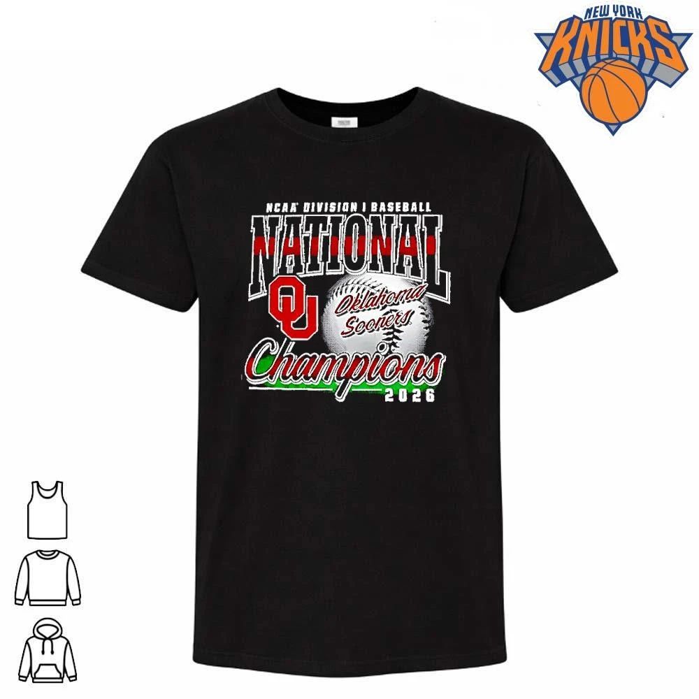 Oklahoma Sooners 2026 Ncaa Division I Baseball Mens College World Series Champions Franklin Shirt