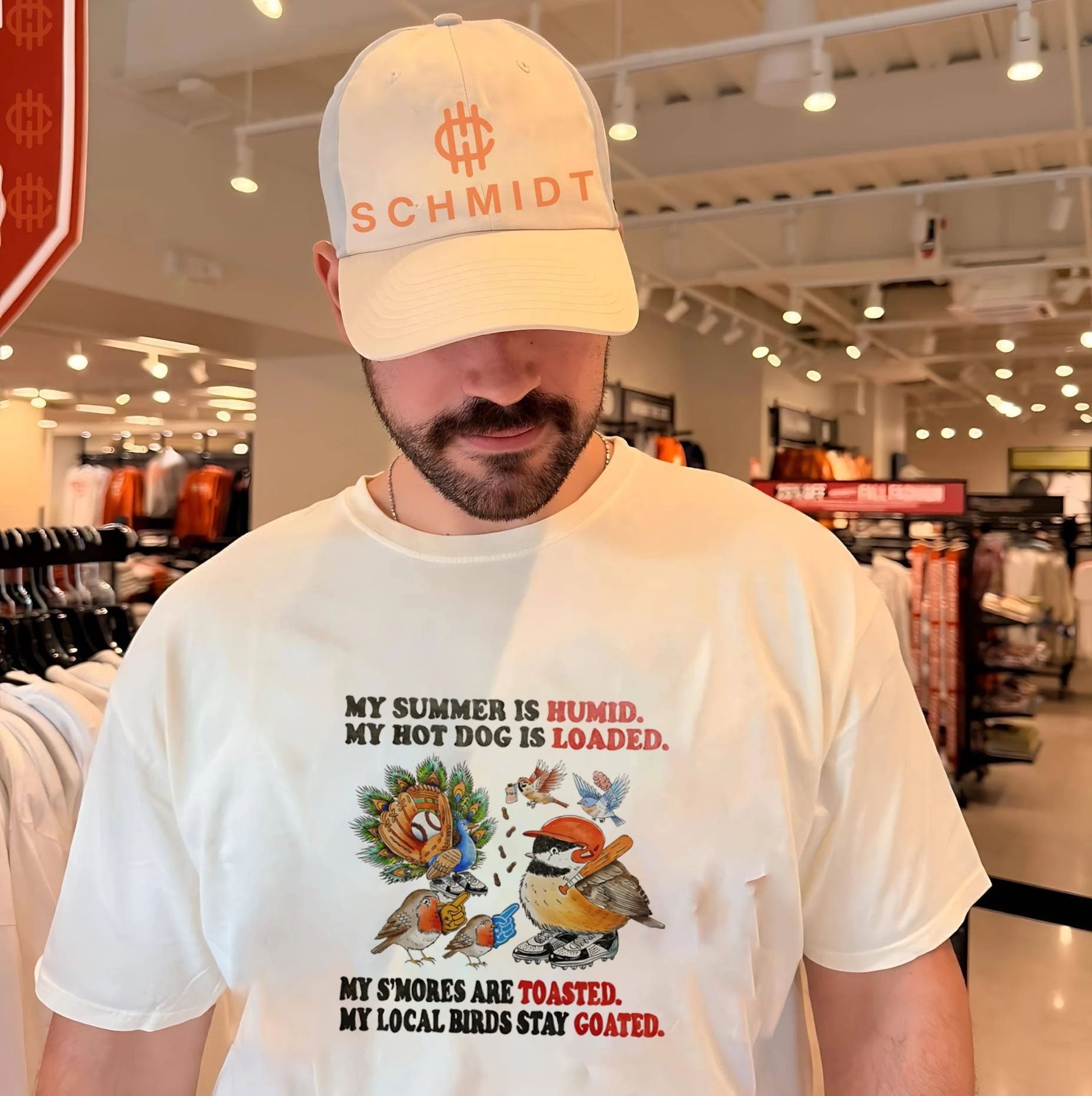 My Summer Is Humid My Hot Dog Is Loaded My Local Birds Stay Goated shirt