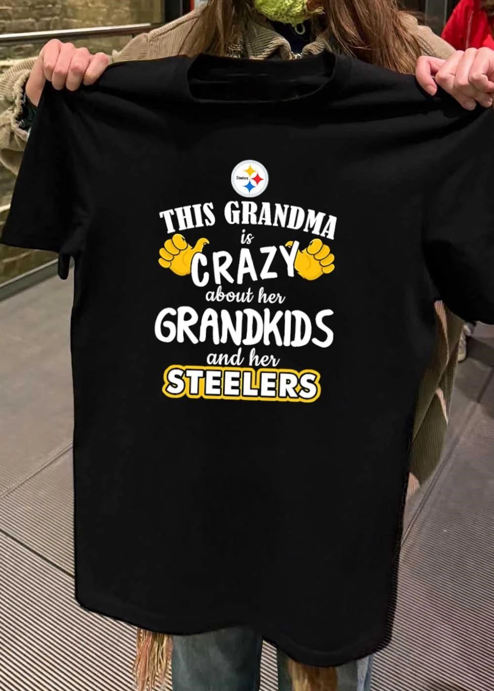 This Grandma Is Crazy About Her Grandkids and Her Steelers shirt