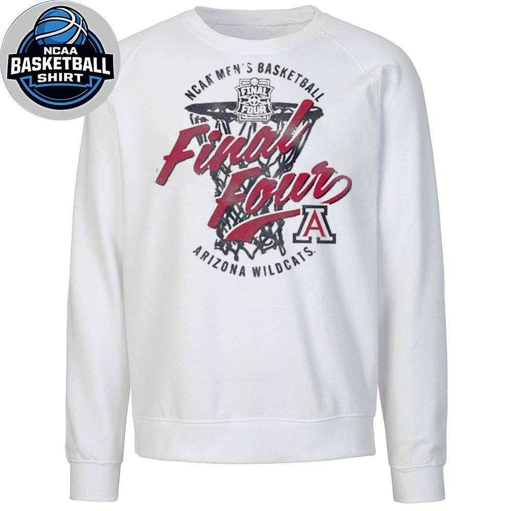 Arizona Wildcats Men’s Basketball 2026 Final Four 2 Hit Logo Graphic T-Shirt