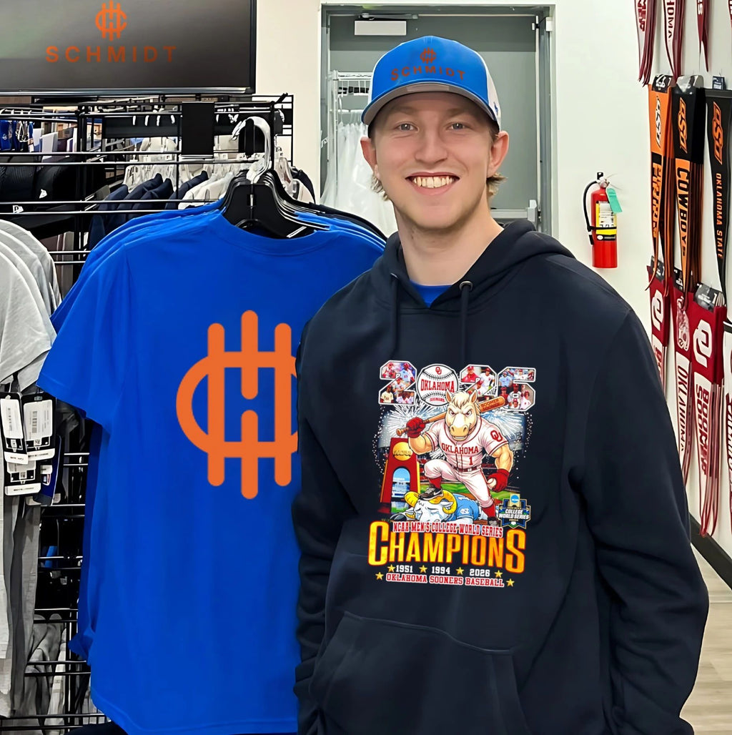 Oklahoma Sooners baseball 2026 MCWS Champions 3 Time ’51 ’94 ’26 shirt