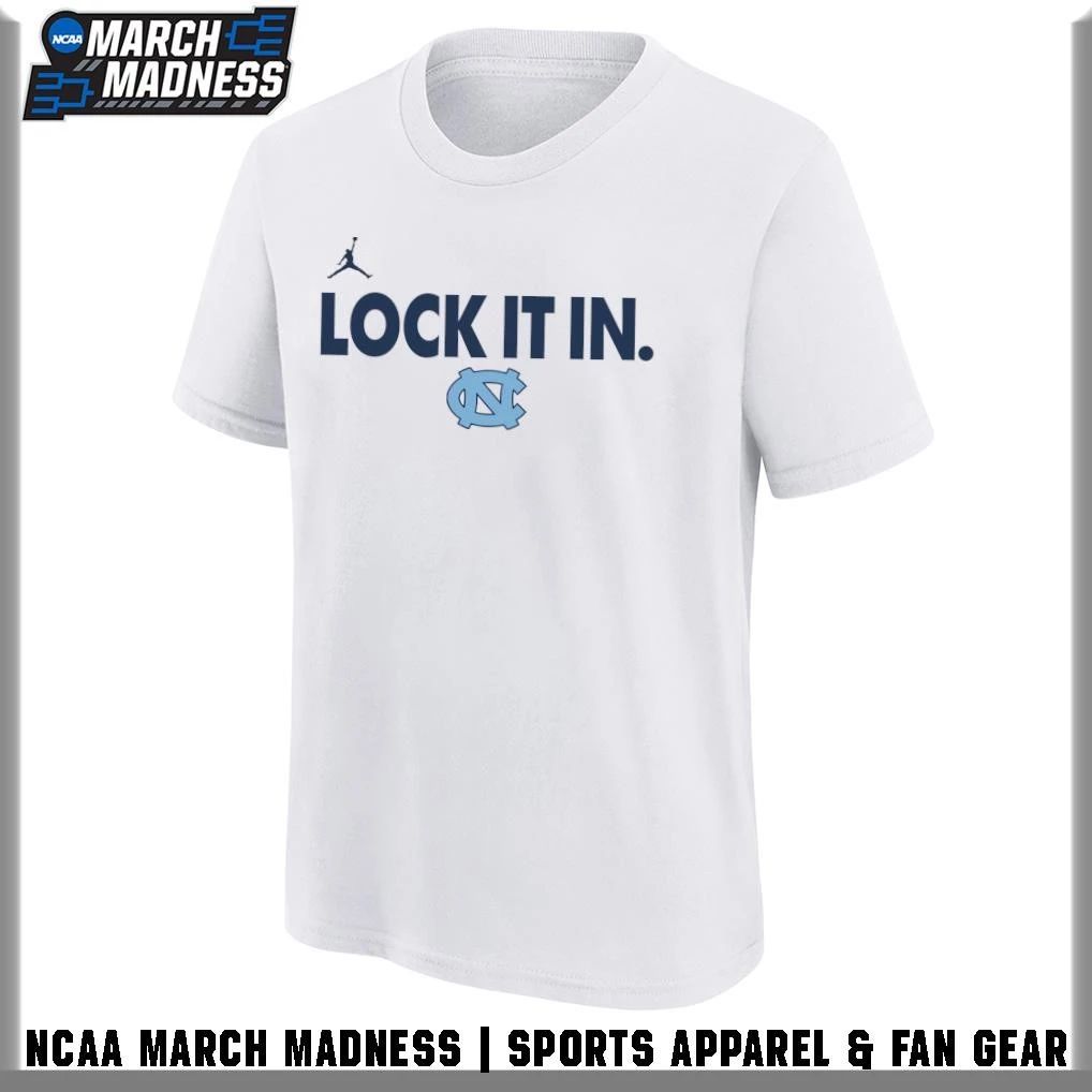 North Carolina Tar Heels Men’s Basketball Lock It In 2026 T-Shirt