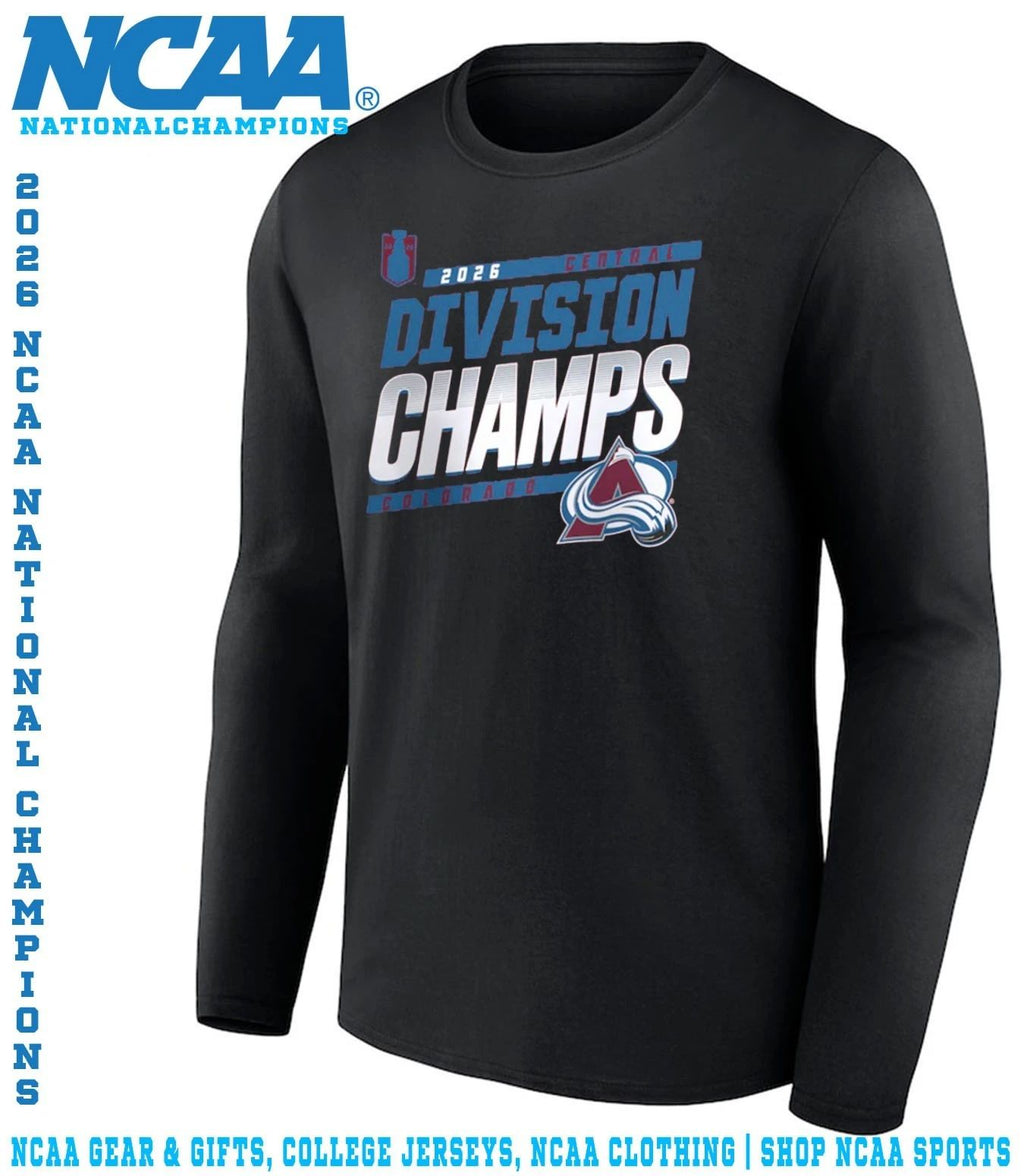 Colorado Avalanche 2026 Central Division Champions locker room shirt
