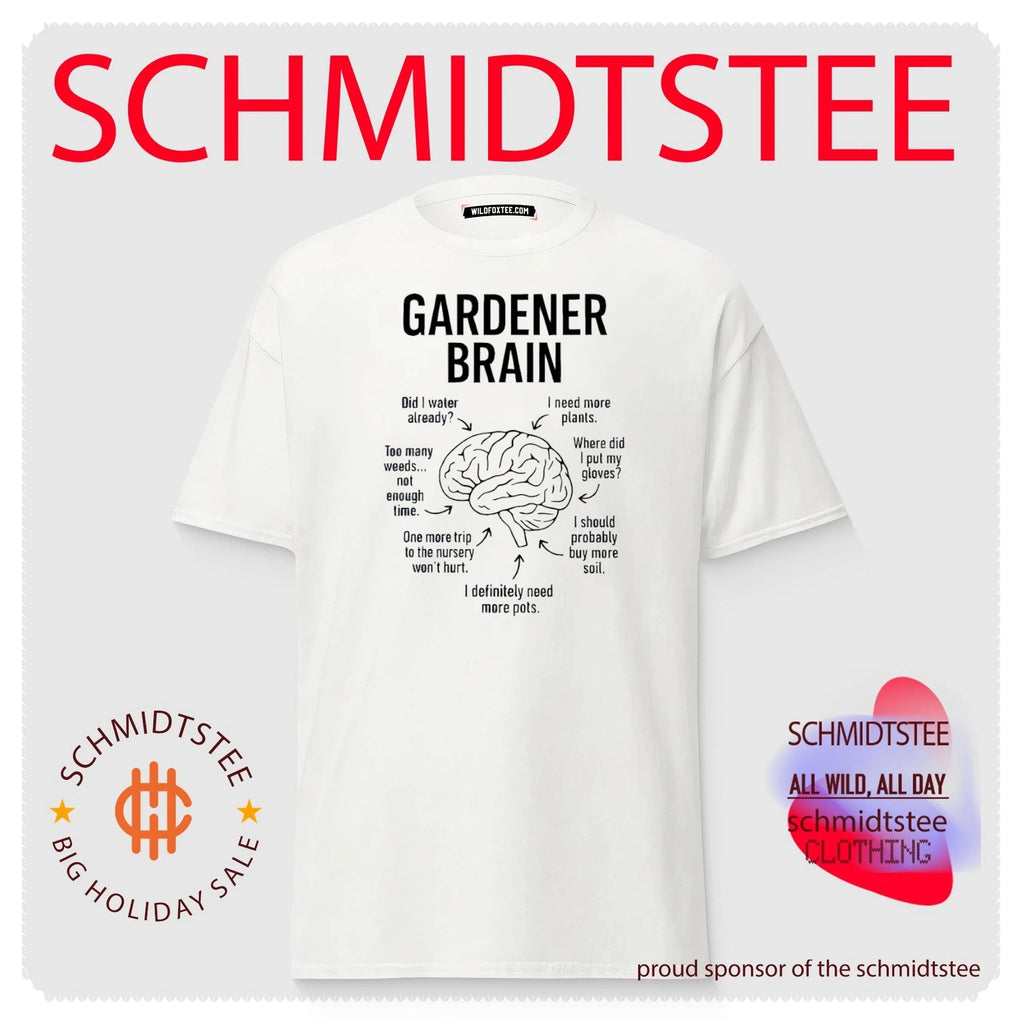 Gardener Brain Funny Gardening Thoughts shirt