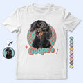 Custom Photo Vintage Dog Cat Pet - Personalized T Shirt