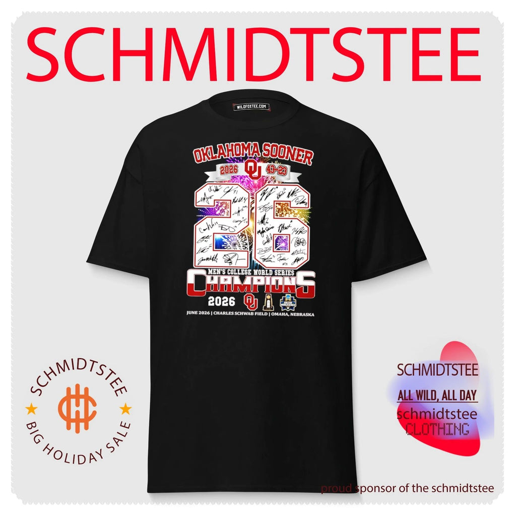 Oklahoma Sooners ’26 Men’s College World Series National Champions signature shirt