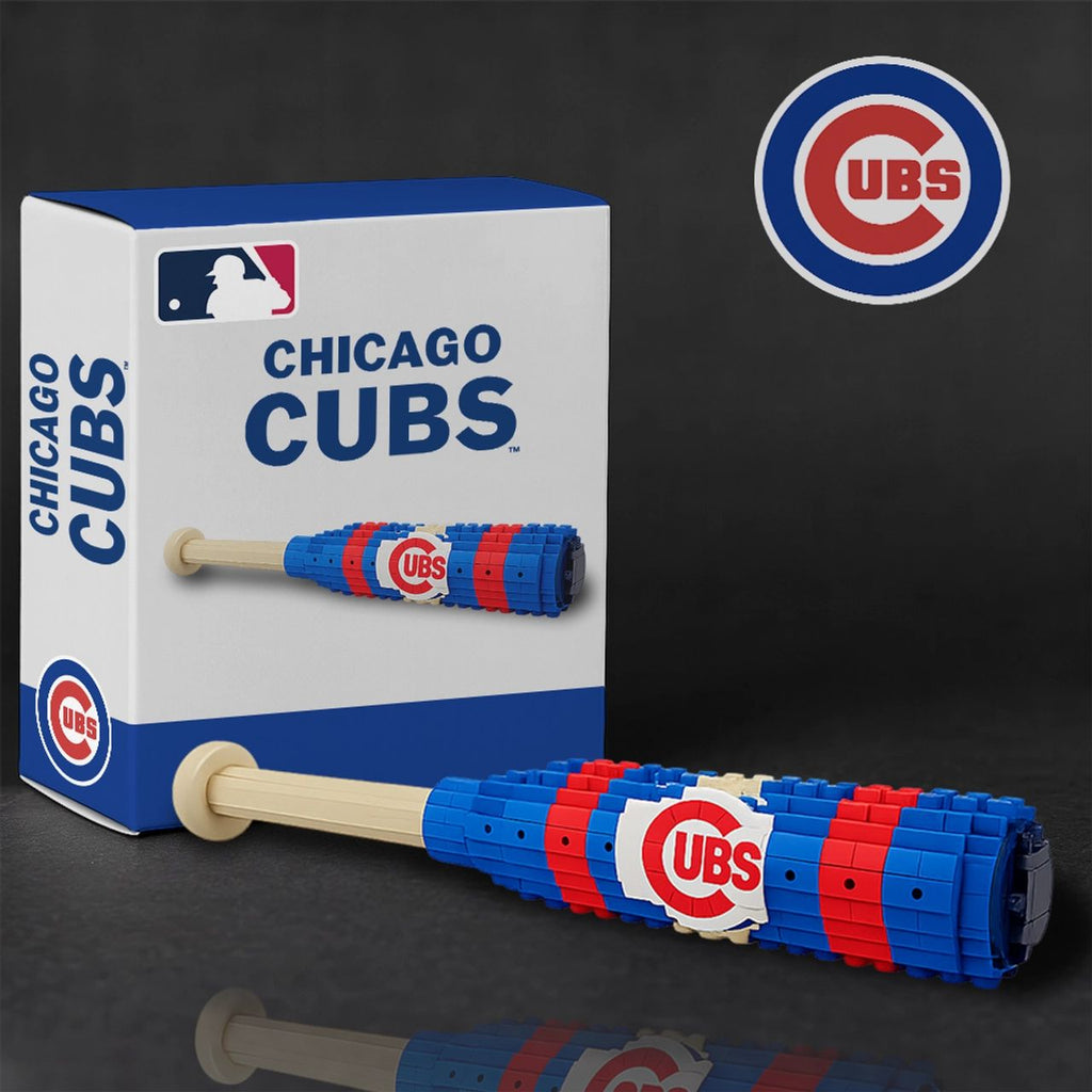 Chicago Cubs Baseball Bat Building Block Set