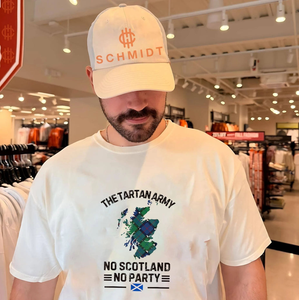 The Tartan Army Football No Scotland No Party 2026 World Cup Tartan shirt