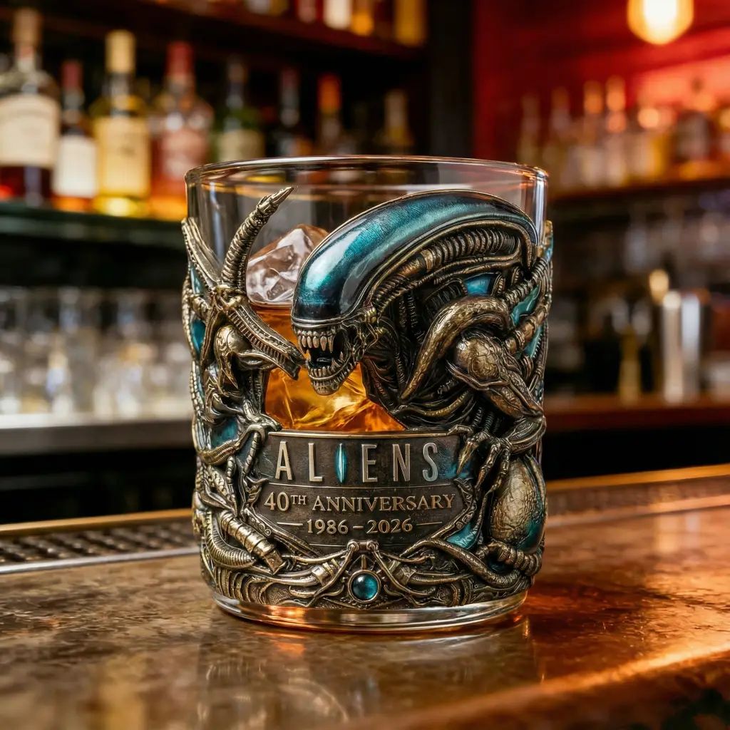 Aliens 40th Anniversary 1986-2026 Whiskey Glass