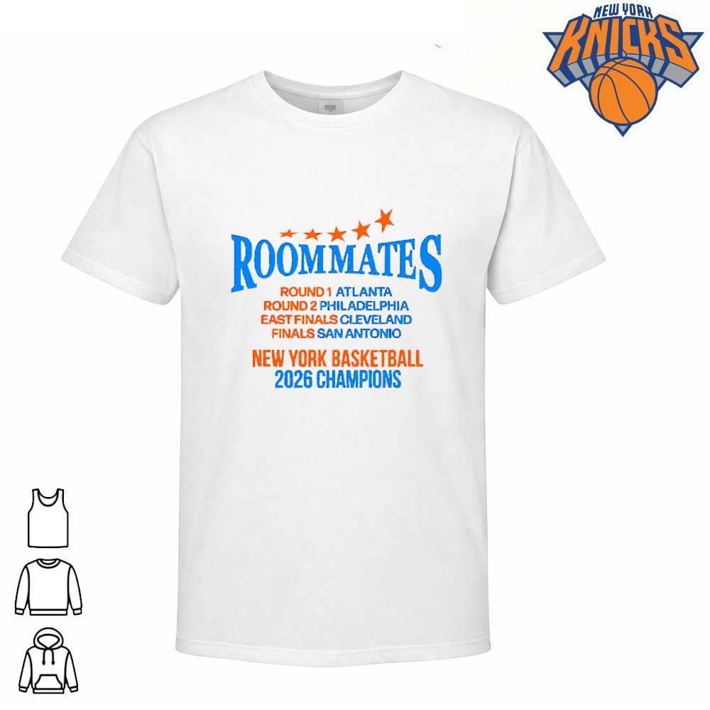 Roommates New York Basketball 2026 Champions Championship Fan Shirt