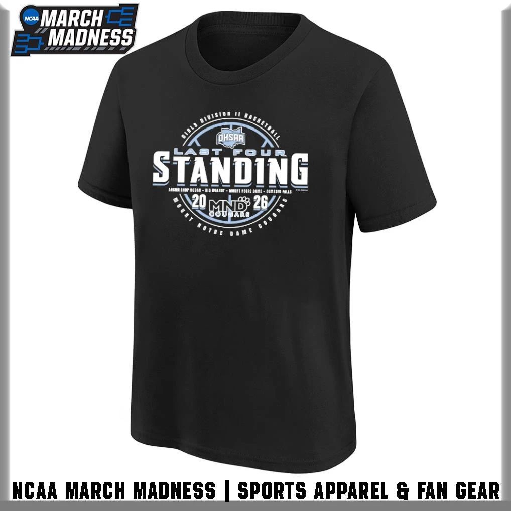 Mount Notre Dame Cougars 2026 OHSAA Girls Basketball Division 2 Last Four T-Shirt