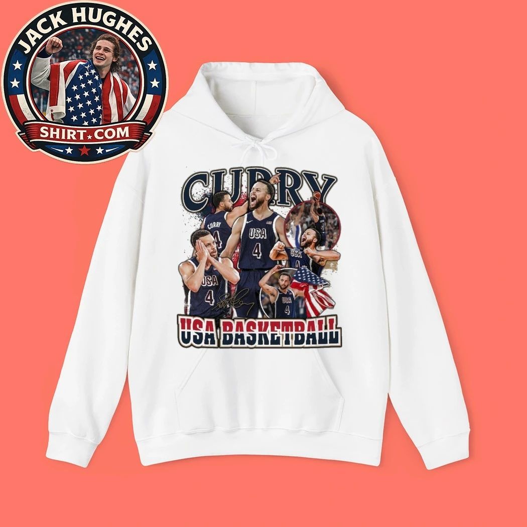Youth Stadium Essentials Stephen Curry White USA Basketball Gold Medal Moments T-Shirt