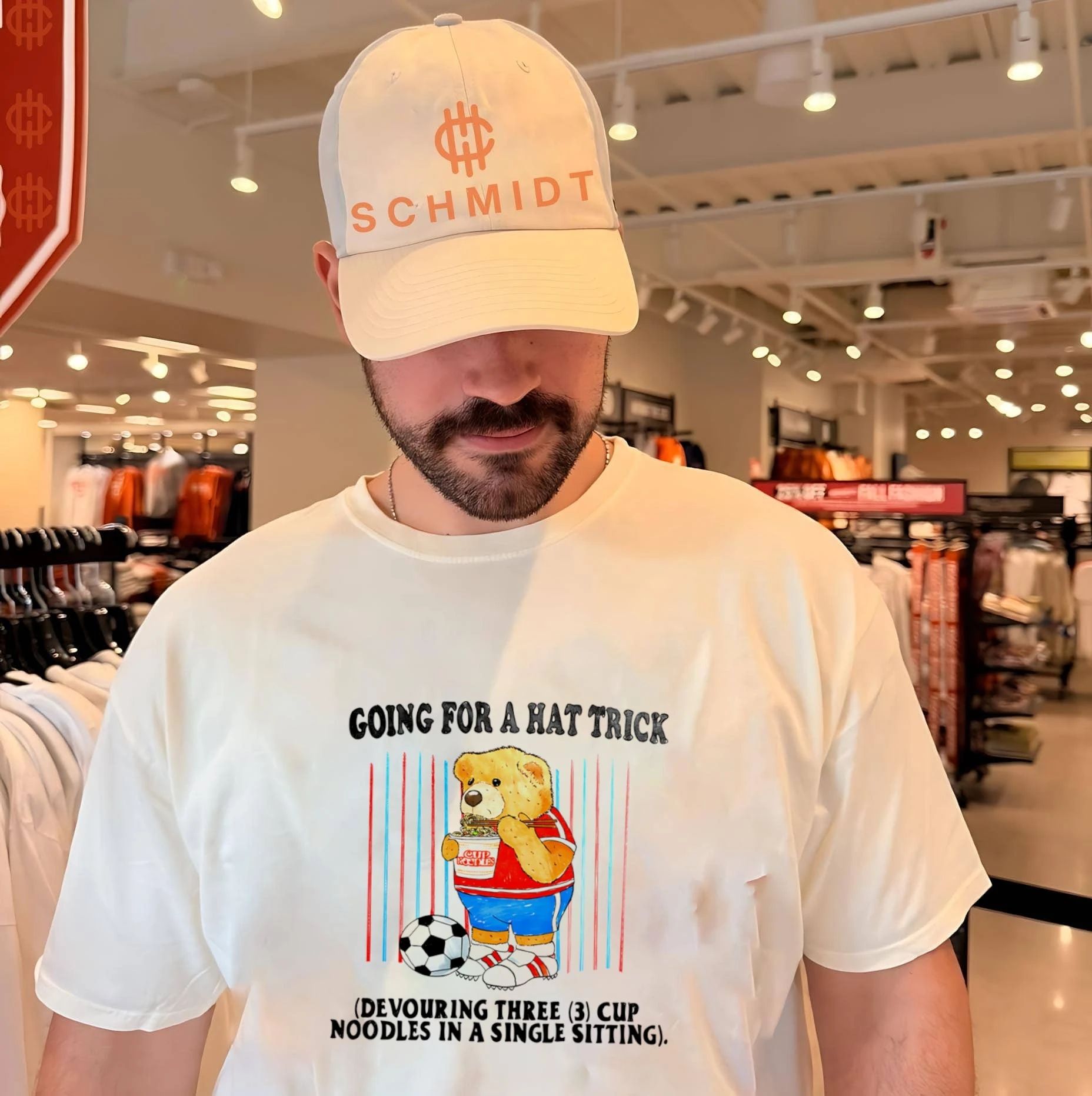 Going for a Hat Trick Devouring Three Cup Noodles shirt