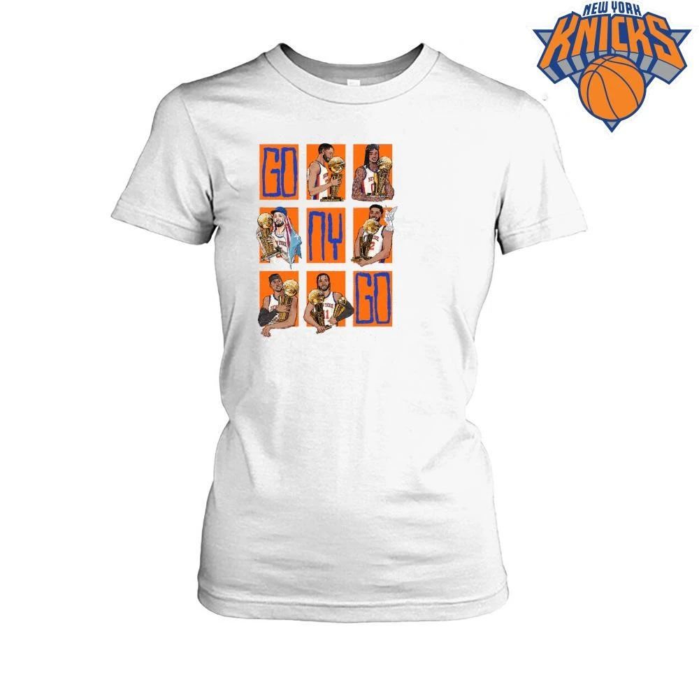Go NY Go New York Basketball Champions Player Grid Graphic Trophy Celebration Art shirt